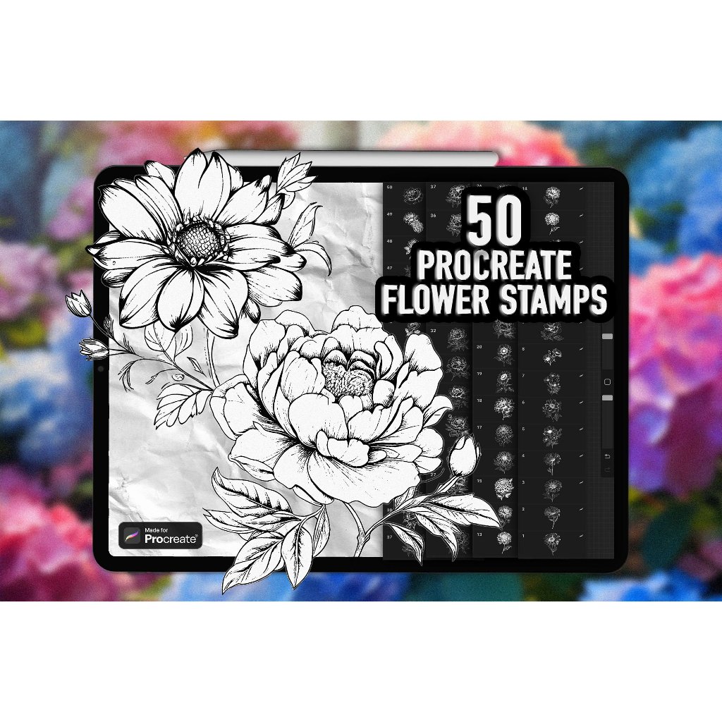 Jual Procreate Brush - 50 Flower Stamps | Shopee Indonesia