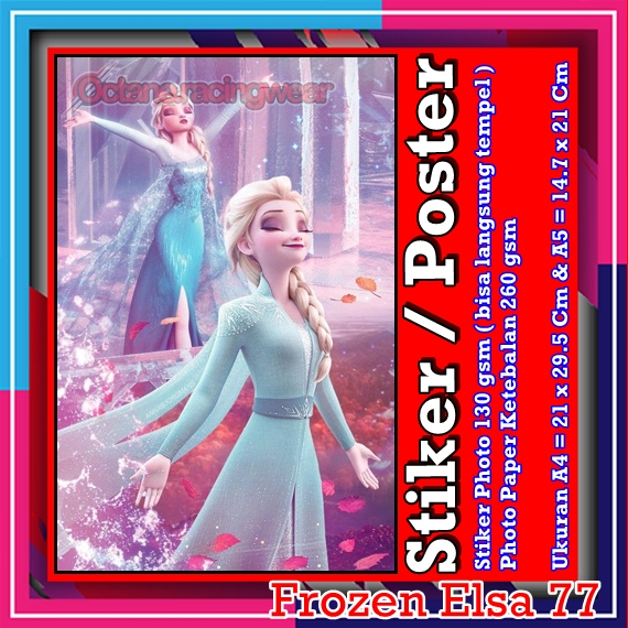 Poster Elsa Barbie Movies Jual Sticker Poster A4 A5 Frozen Elsa
