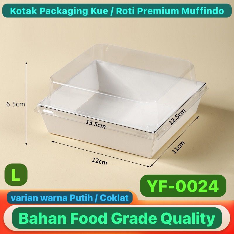 Jual Kotak Kue Mika MUFFINDO L 12x11 Box Burger Sandwich Donat Kue Bolu ...