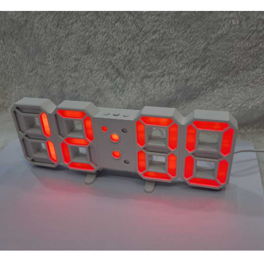 Jual Jam Dinding Digital Unik dan Artistik Led Jam Meja Led 3D GH 8018 ...