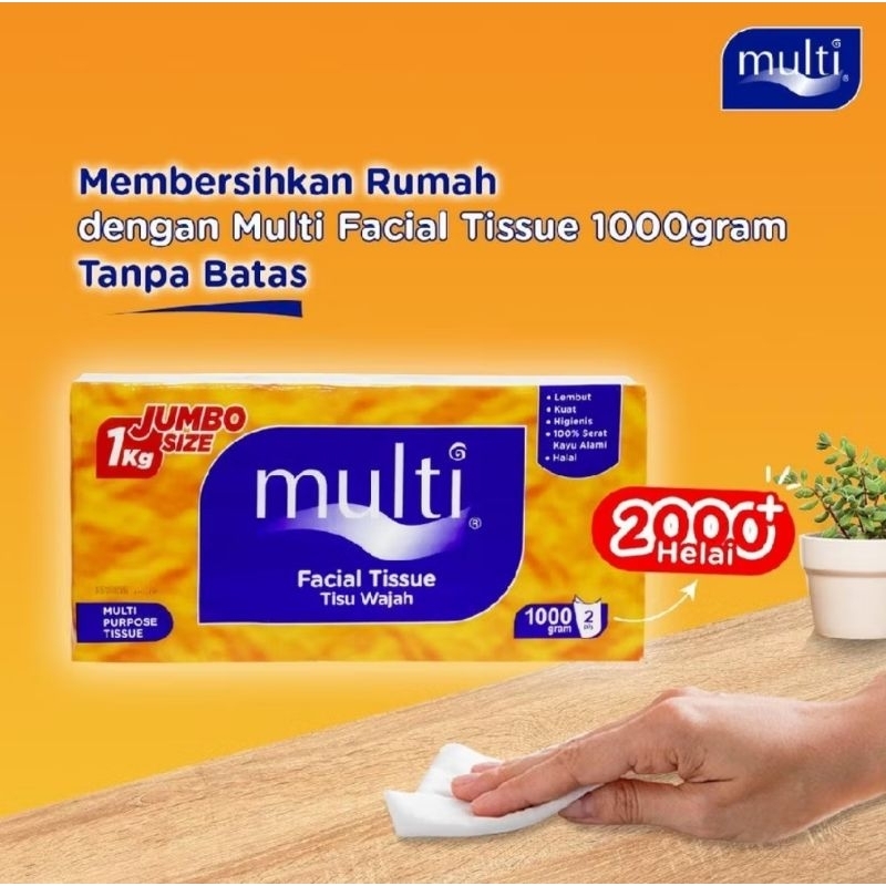 Jual MULTI 1000 gram - Tissue Facial jumbo size Kiloan - SATUAN new ...