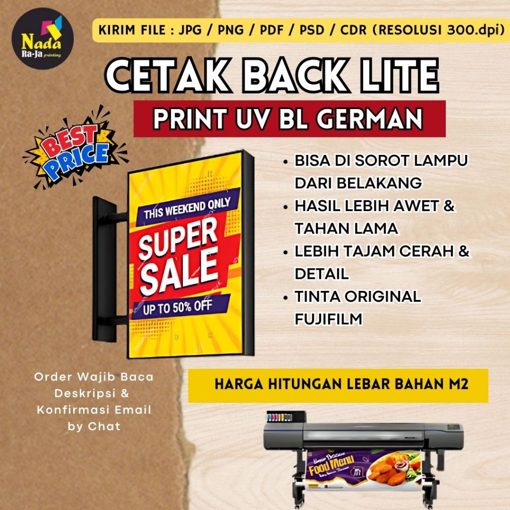 Jual CETAK BACKLITE | BAHAN BL GERMAN | BANNER NEON BOX AWET TAHAN LAMA ...