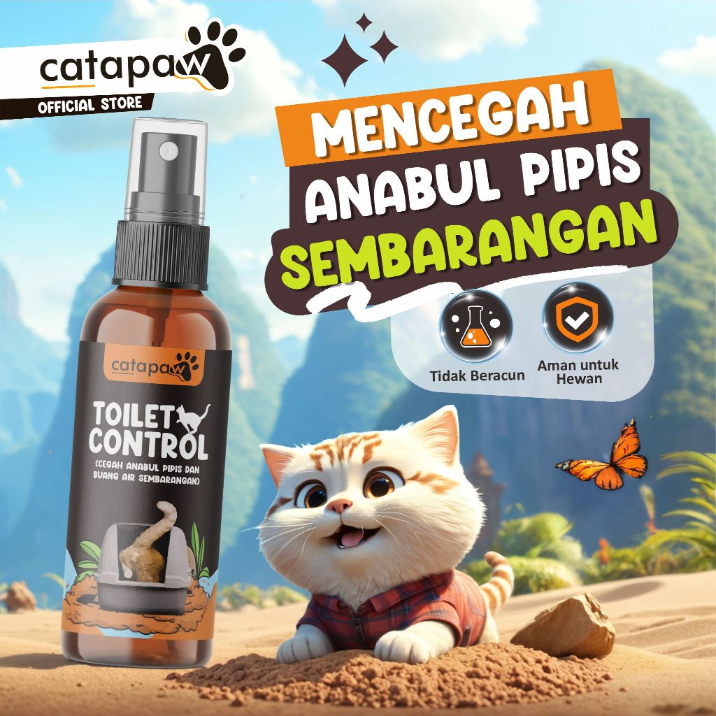Jual CATAPAW Pet Toilet Control Kucing Anjing 100ml / Potty Training ...