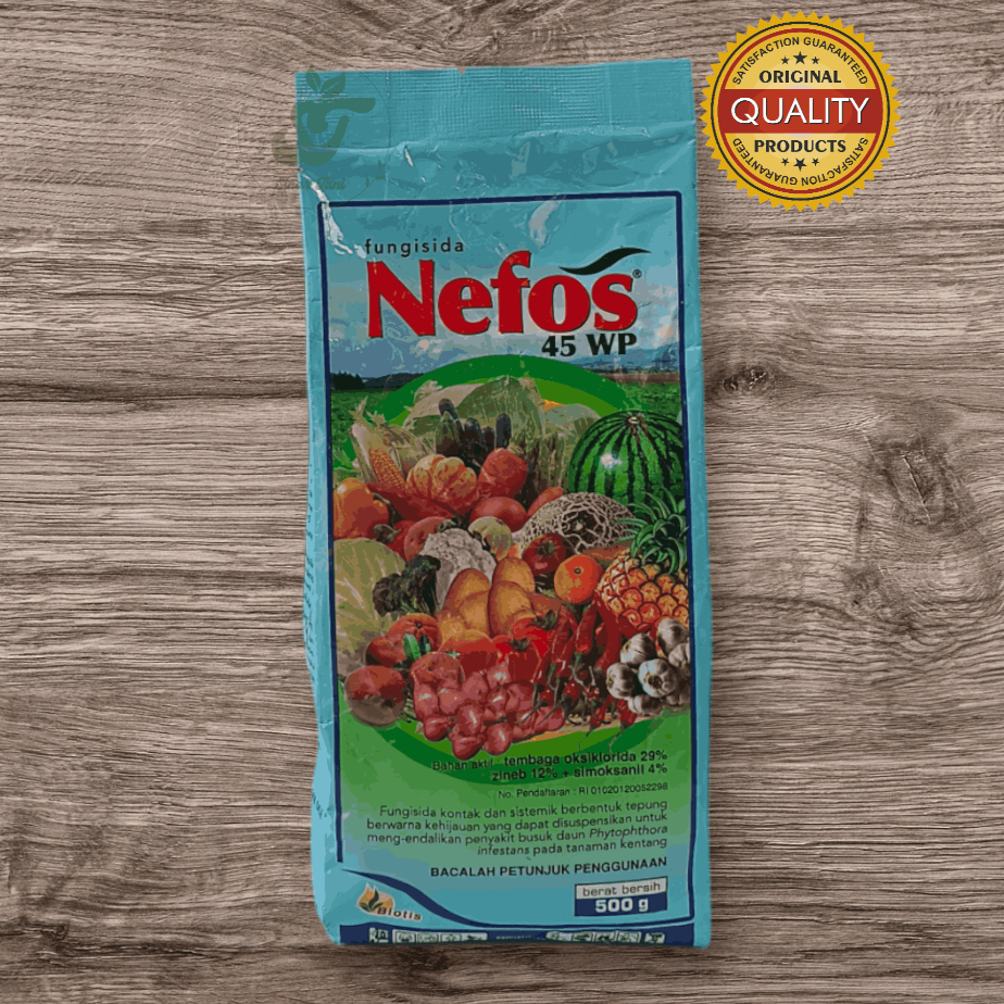 Jual Fungsida Nefos 45 WP 500 GRAM Tembaga Oksiklorid Bakteri Sida ...