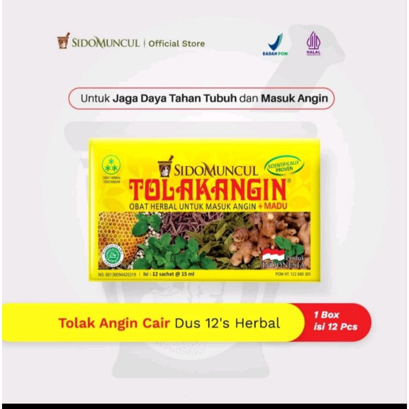 Jual Tolak Angin cair sachetan dan dus isi 12 sachet dan isi 5 sachet ...
