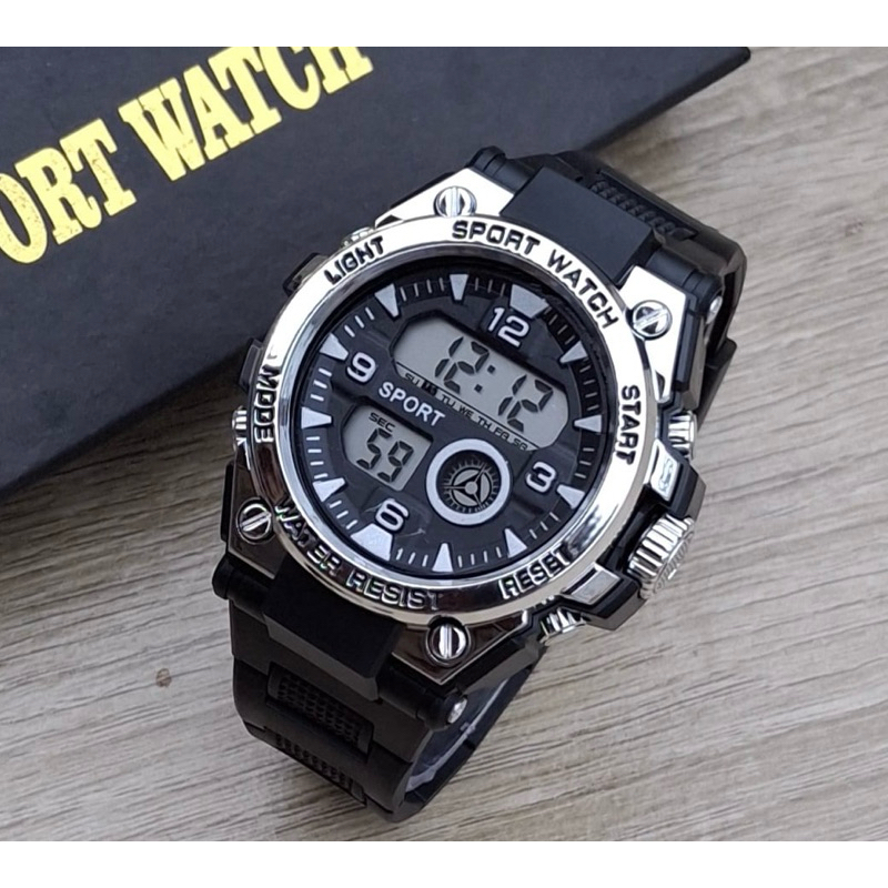Jual (Terima Cod)Jam Tangan Pria Sport Watch Digital GST Strap Rubber ...