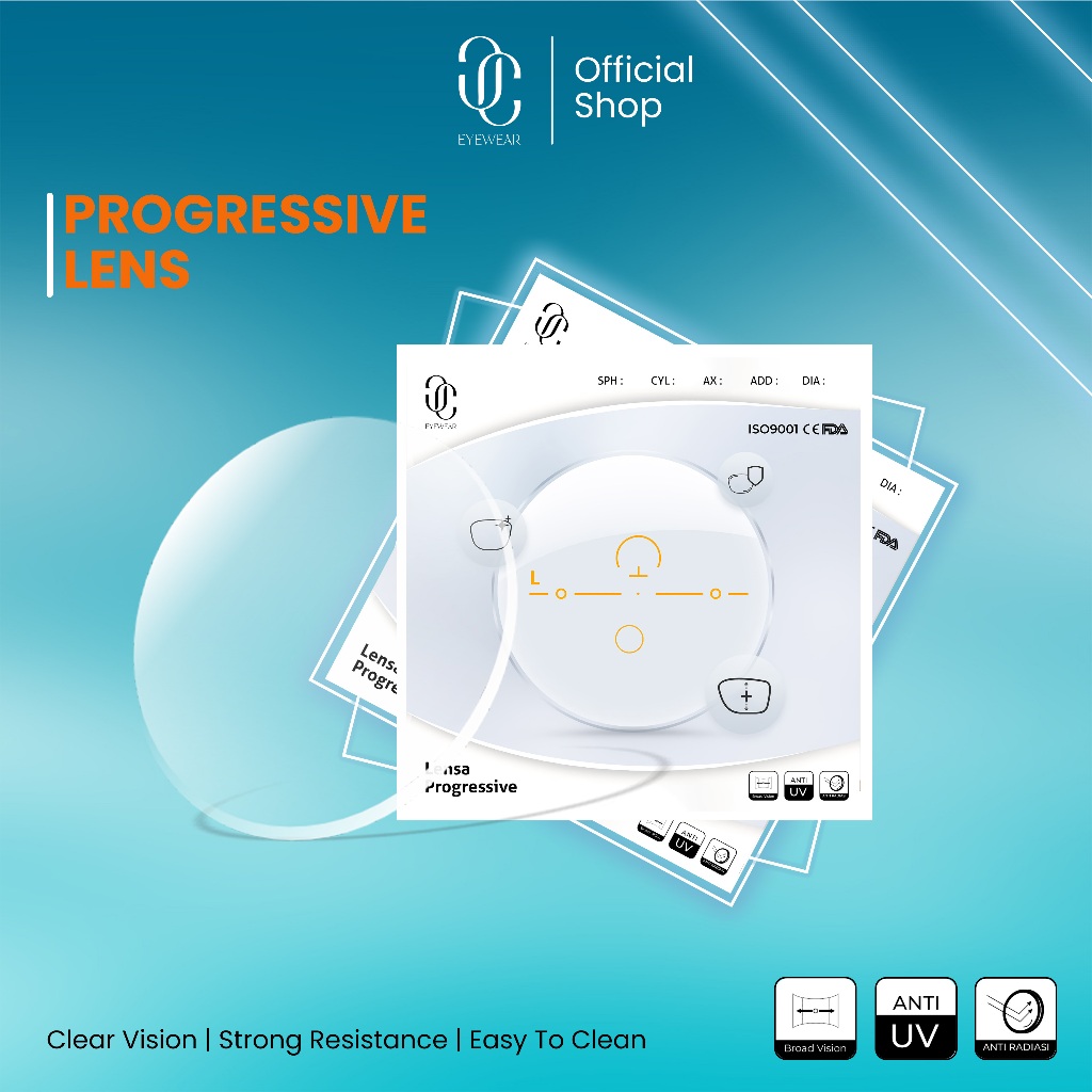 Jual CC Eyewear Lensa Progresif/Bifokal/Antiradiasi/Antiblueray ...