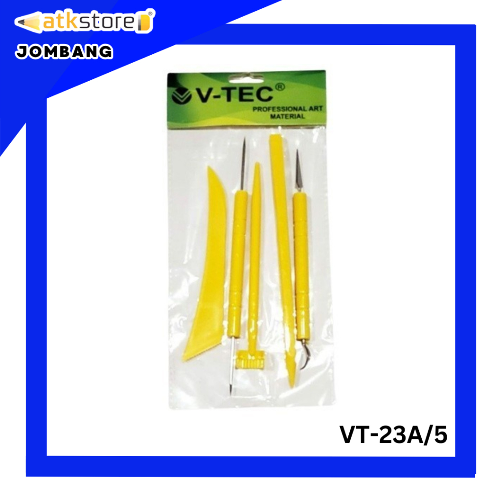 Jual VTEC Clay Knife Plastik Set 5 dan 10 Alat Ukir Clay Tanah Liat ...