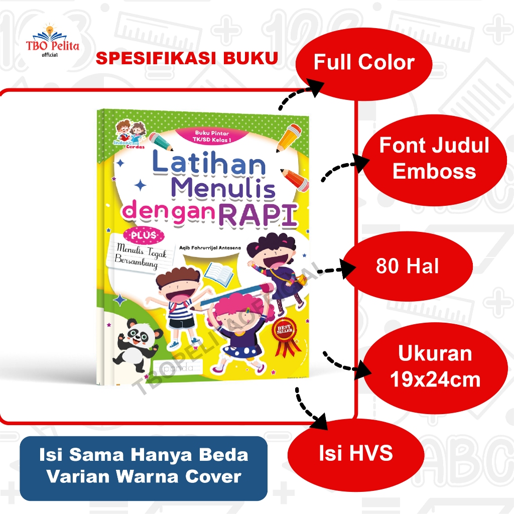 Jual Latihan menulis RAPI PLUS tegak bersambung [TERBARU] | Shopee ...