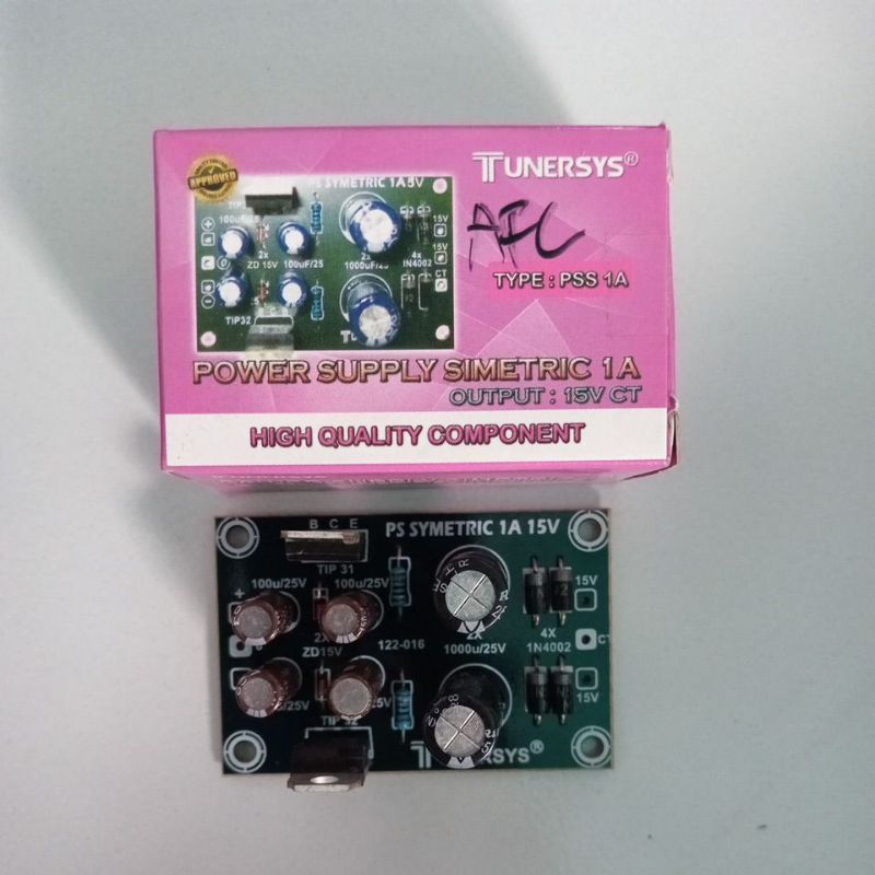 Jual Power Supply Simetric 1A Output 15V CT Tunersys Type PSS 1A ...