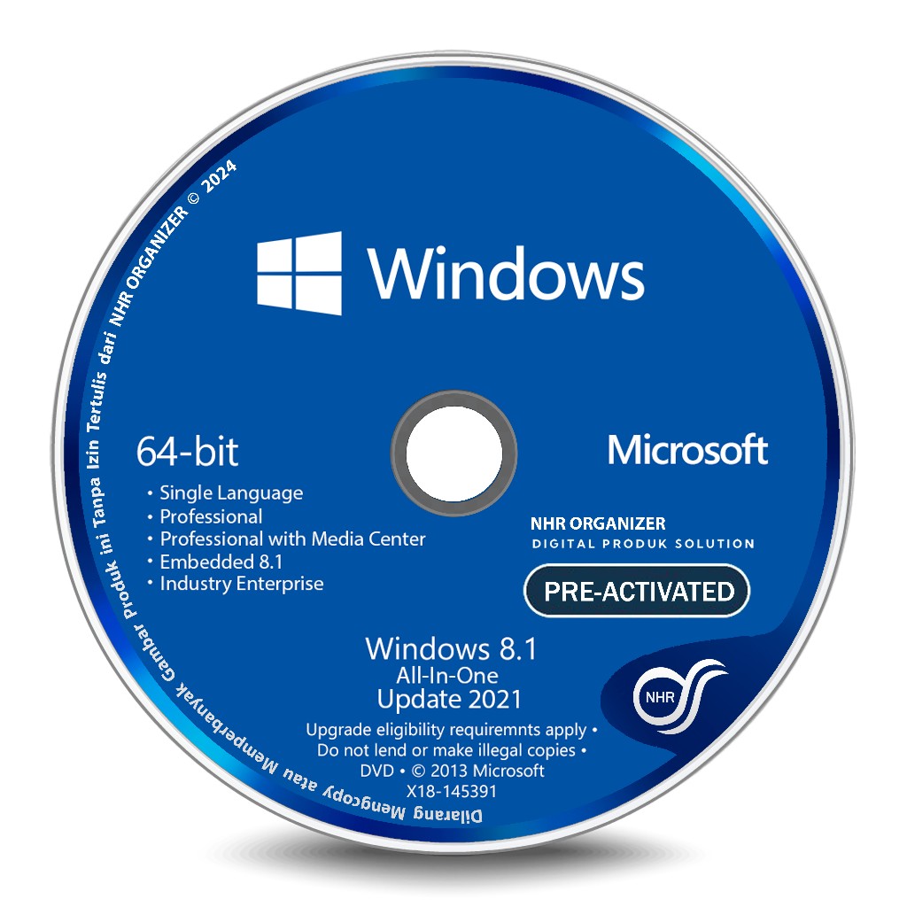 Jual DVD Sistem Operasi Windows® 8.1 All-In-One 64-Bit 2021 | DVD ...