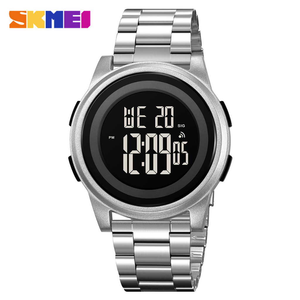 SKMEI 2379 Jam Tangan Pria Digital Tali Stainless Rantai WATCHKITE WKOS