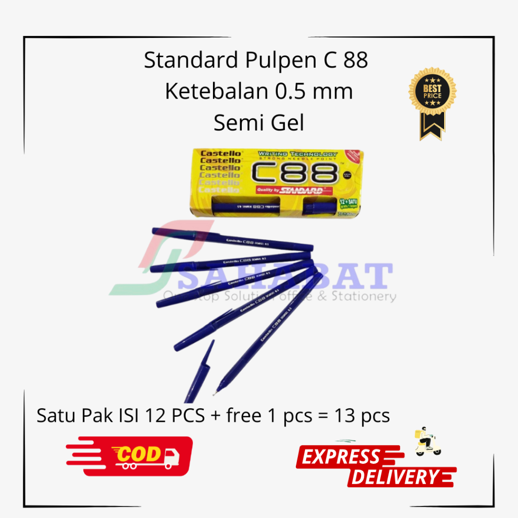 Jual Pulpen Standard C88 / Castelo Pulpen 0.5 mm / Harga Perpak ...