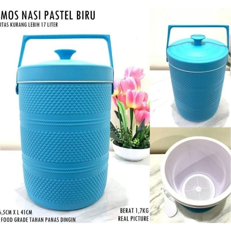Jual Rice Bucket 17 Liter Kimplast/Termos Nasi Termos Es dan Nasi Viral ...