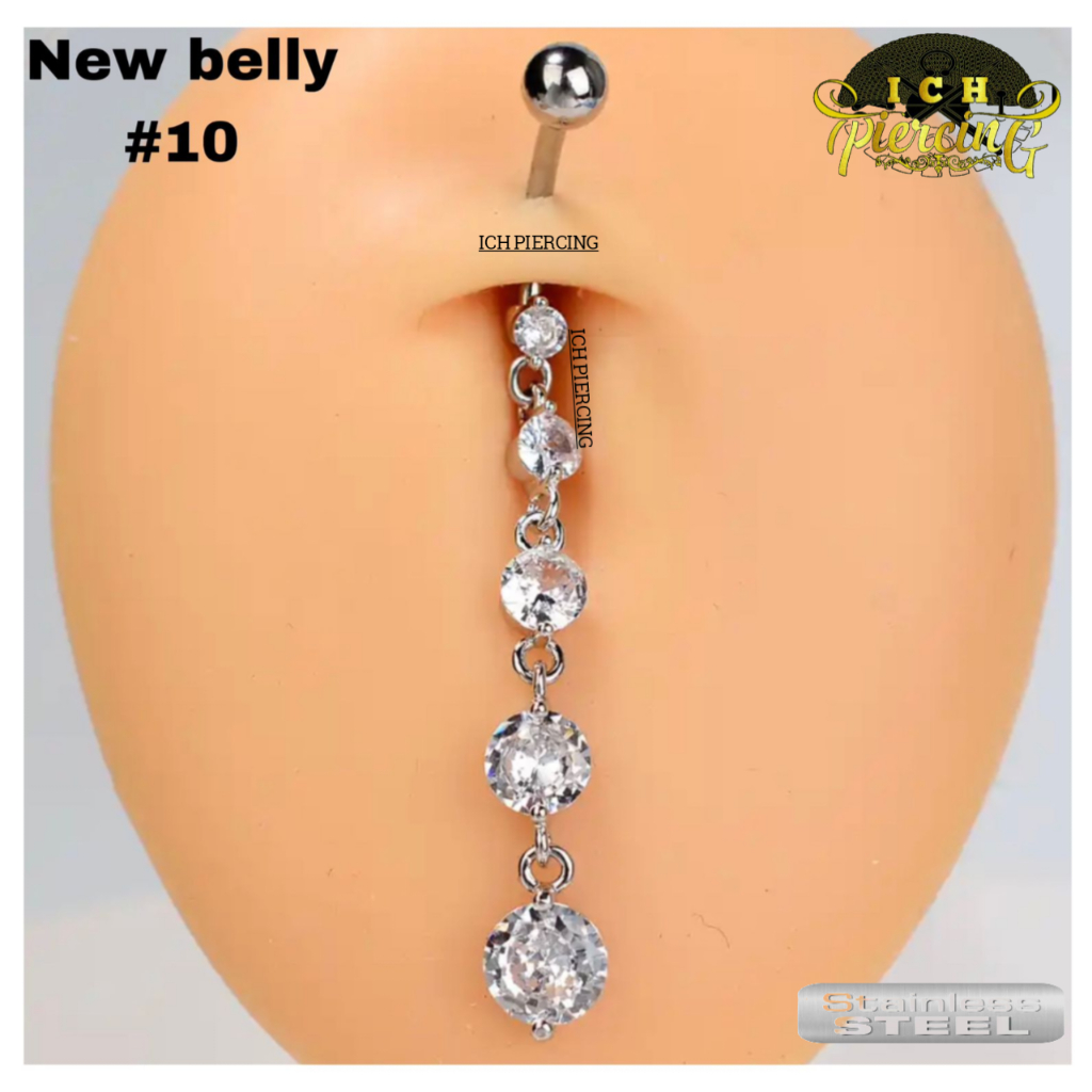 Jual ICH Anting tindik pusar model rumbai bulat stainless stell/ Belly ...