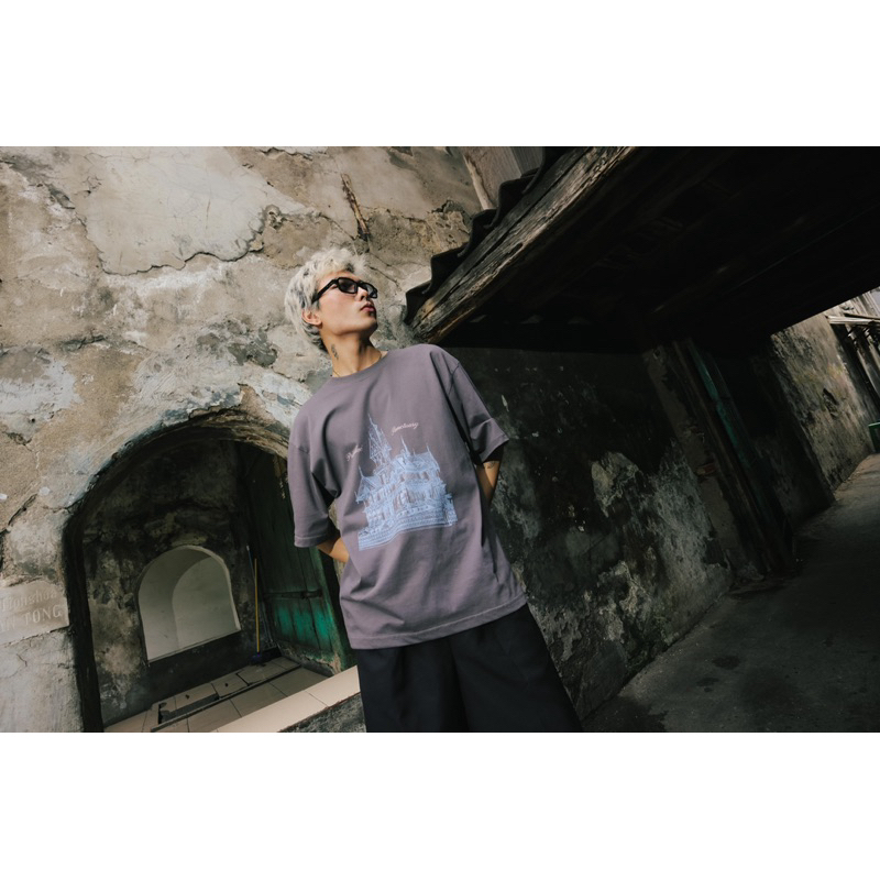 Jual Praedae Studio - Sanctuary Dark Grey Tee | Shopee Indonesia