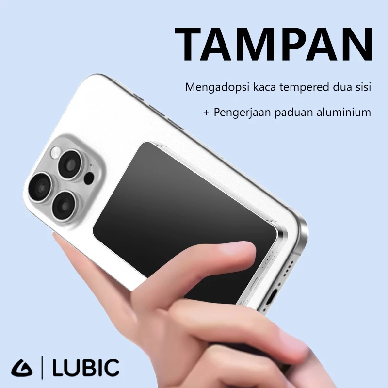 LUBIC Powerbank Wireless Magsafe PD20W Fast Charging Wireless Powerbank