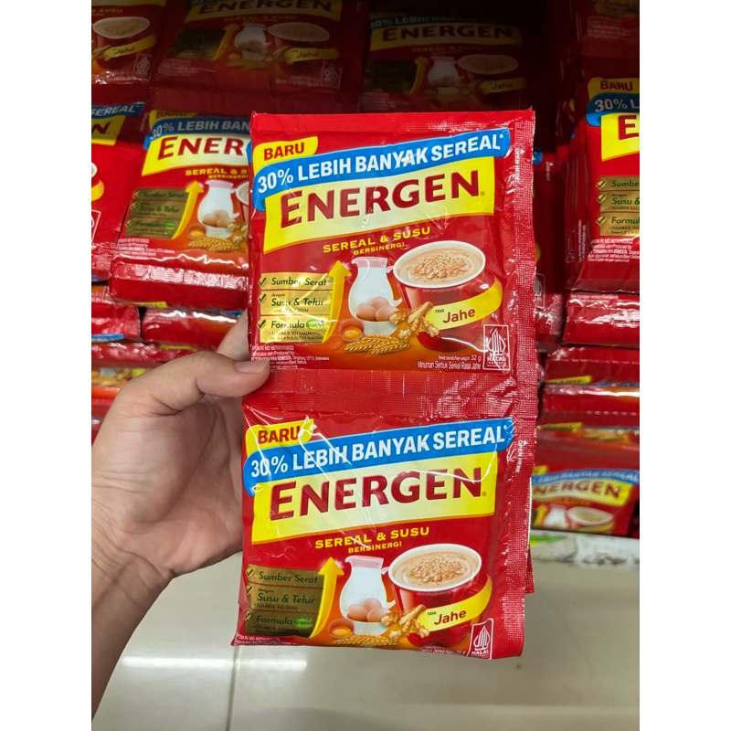 Jual ENERGEN SEREAL JAHE RENCENG 32gr | Shopee Indonesia