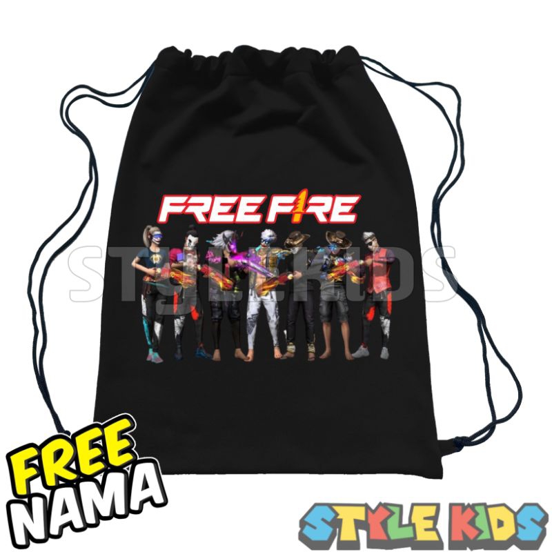 Jual BISA COD FREE NAMA Tas Serut Anak Logo Karakter Char Sg Opm One ...