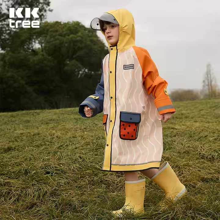 Jual Kocotree Unisex Cartoon Kids Rain Wear Children Rain Jacket ...