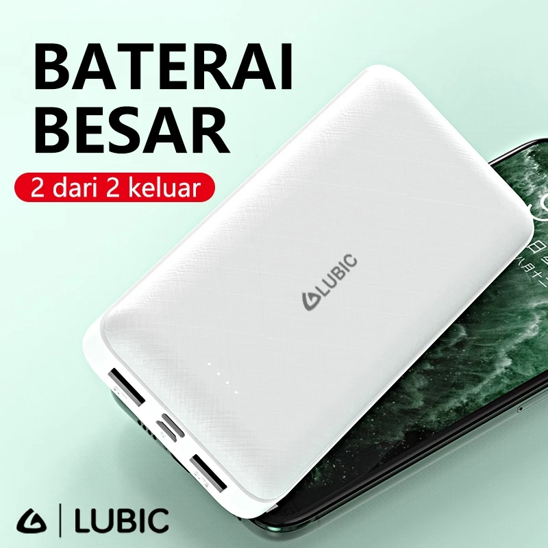 LUBIC Powerbank T37 20000mAh Type-C Micro USB Fast Charging Original Powerbank