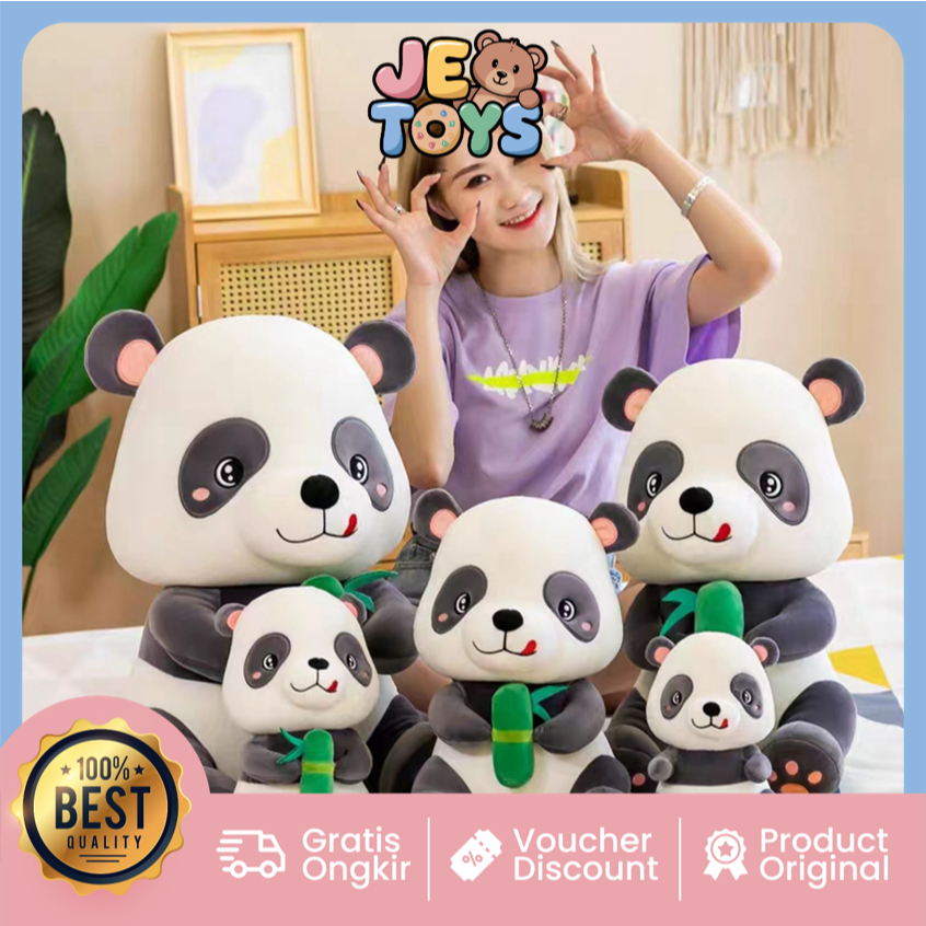 Jual JE TOYS - 040-QY1-50 Boneka Panda Bambu/ Boneka Hadiah Lucu ...