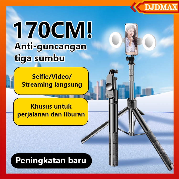 Jual DJDMax Tongkat Selfie, Tripod Remote Control Bluetooth Multifungsi ...