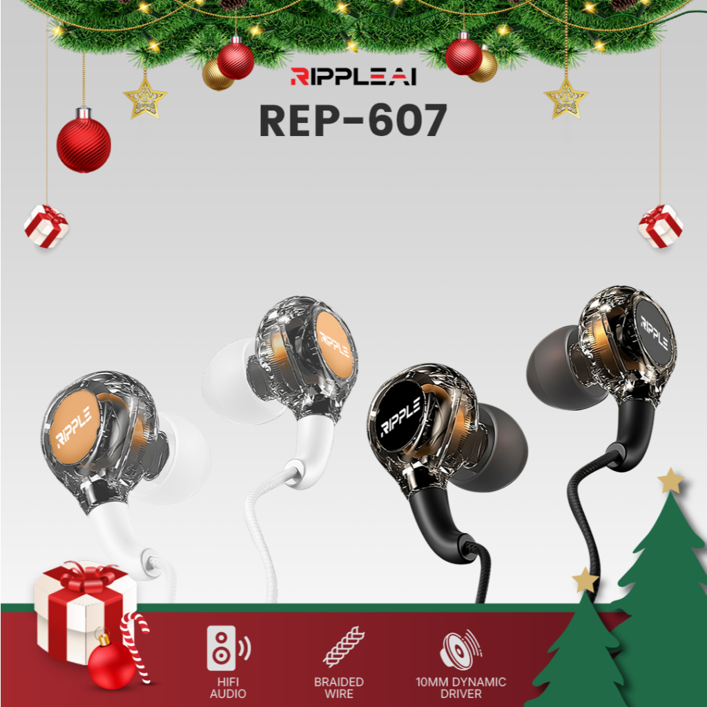 Jual Ripple Rippods REP-670 Wired Earphone In-Ear Music Stereo Mic ...