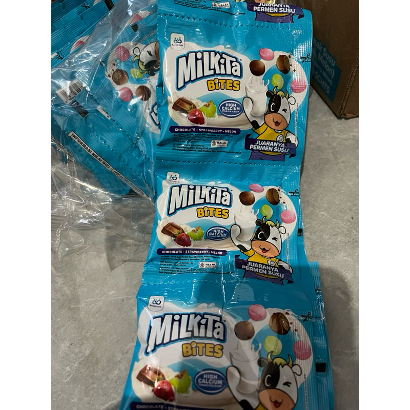 Jual PERMEN SUSU MILKITA BITES RENCENG isi 10sachet | Shopee Indonesia