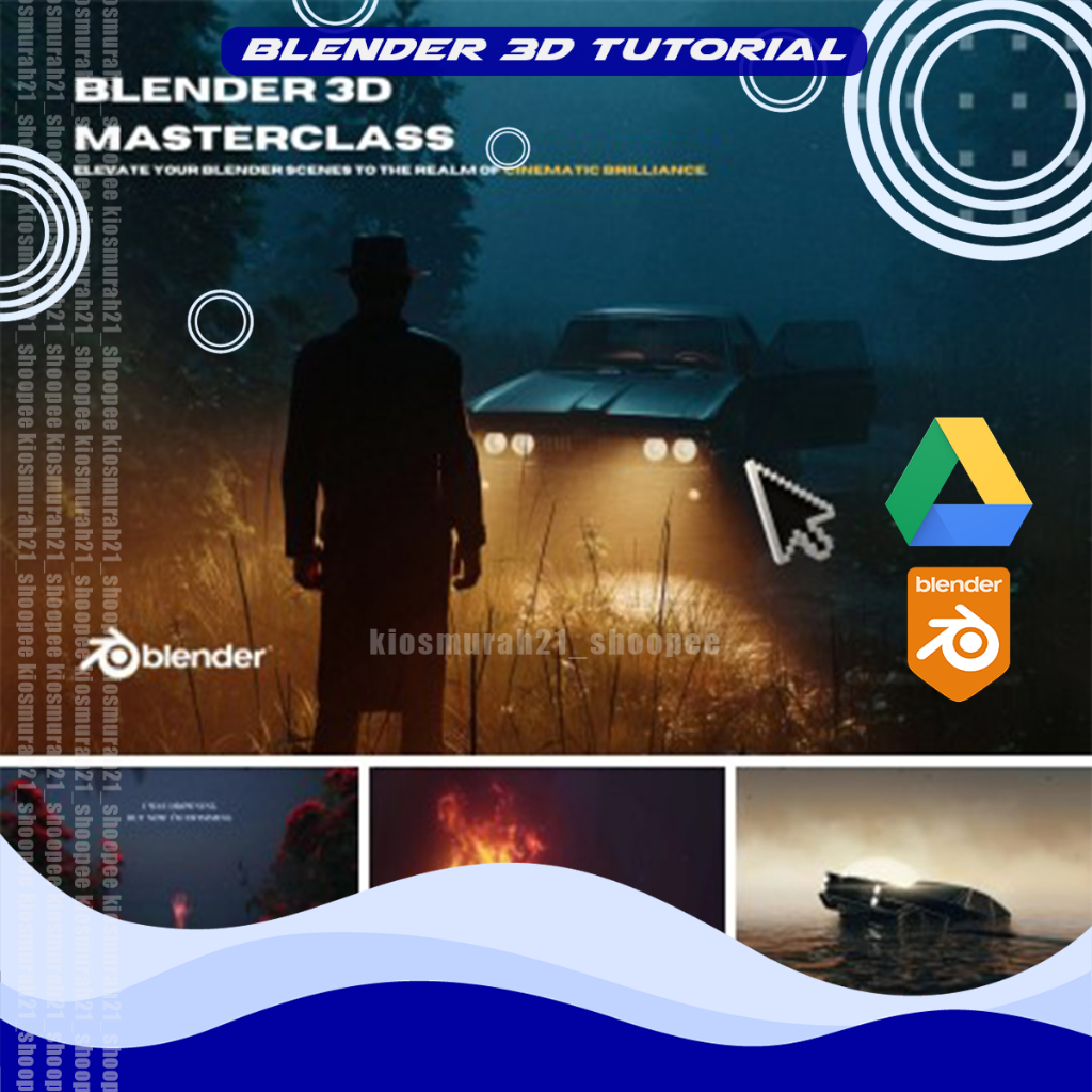 Jual Blender 3D Tutorial Blender 3D Masterclass - Create cinematic ...