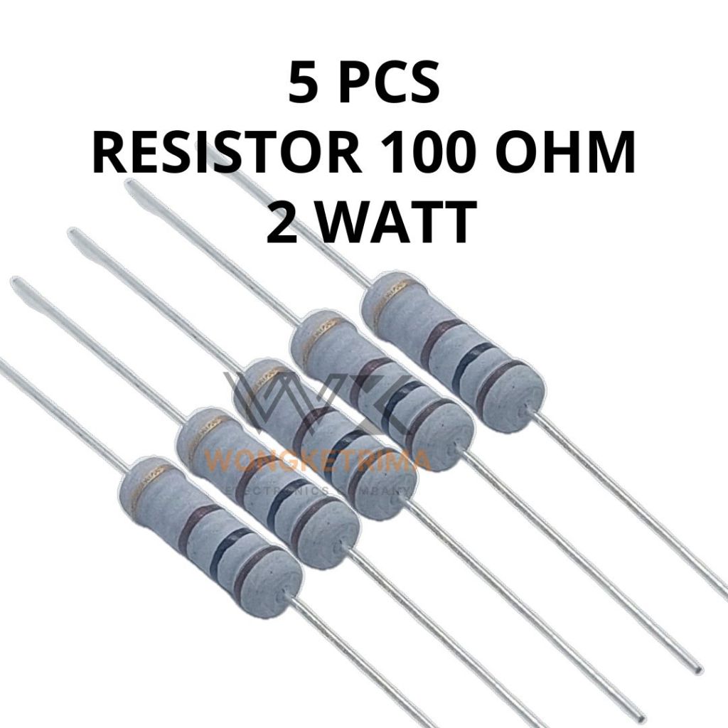 Jual RESISTOR 100 OHM 2 WATT 100OHM 2WATT 100O 2W 100O 2 W | Shopee ...