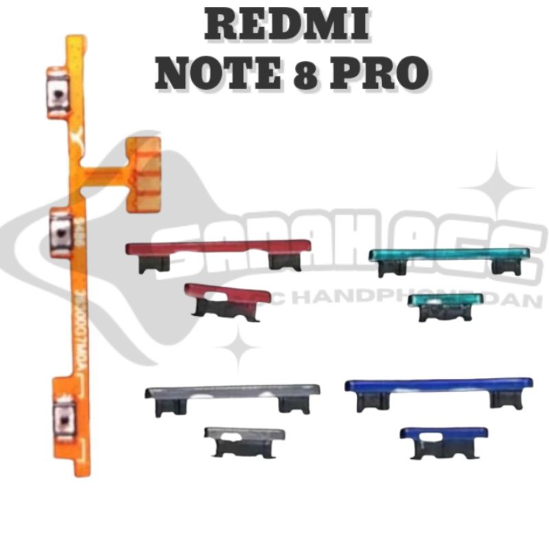 Jual Tombol Set REDMI NOTE 8 PRO On Off + Volume 100% Original | Shopee ...