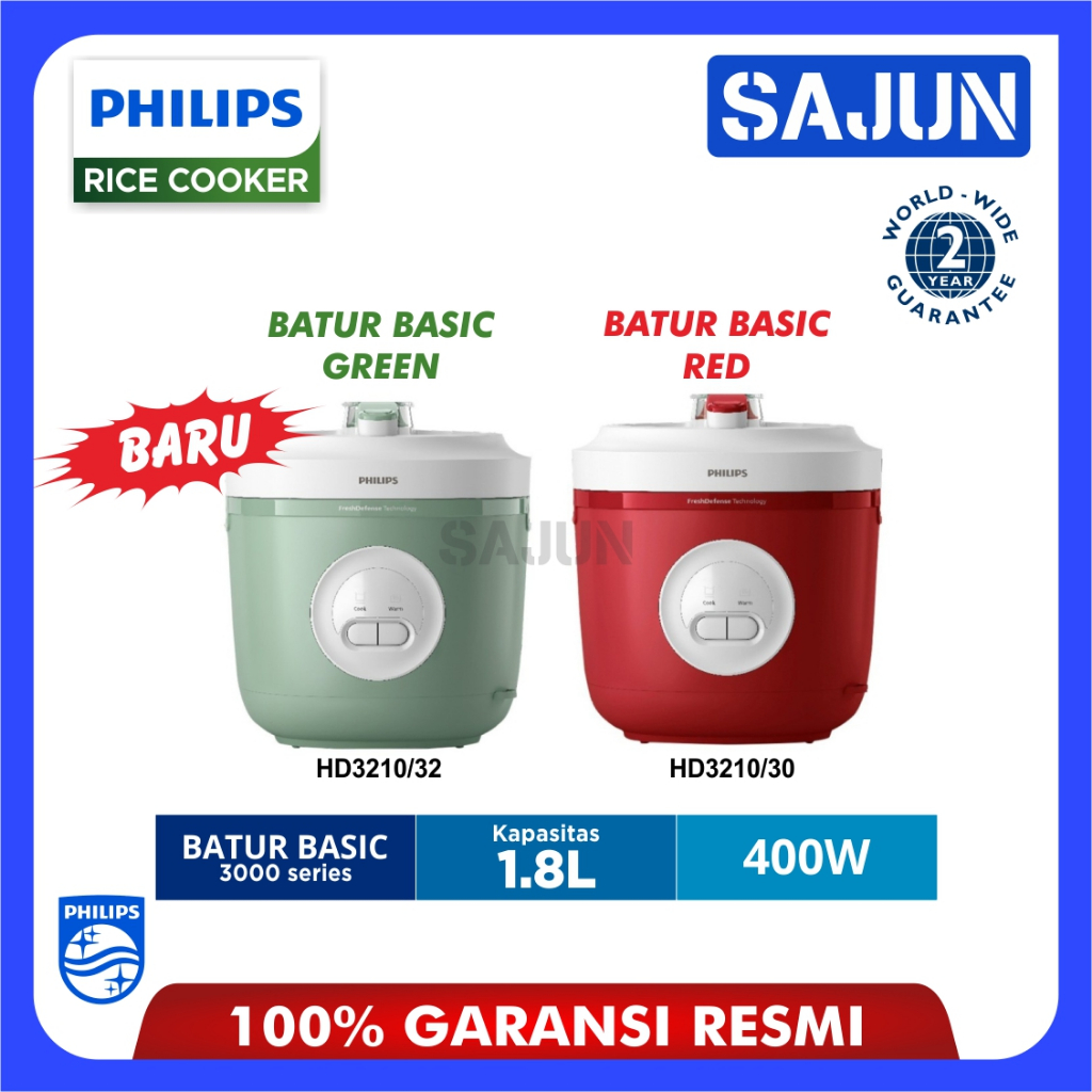 Jual PHILIPS Rice Cooker HD 3210 Magic Com 1.8L - HD3210 Batur Basic ...