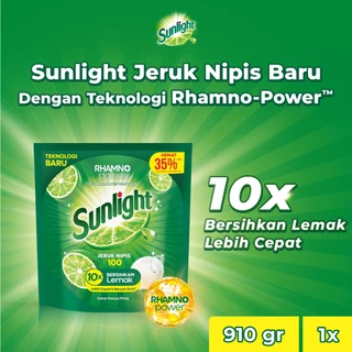 SUNLIGHT SABUN CUCI PIRING JERUK NIPIS REFILL 910GR
