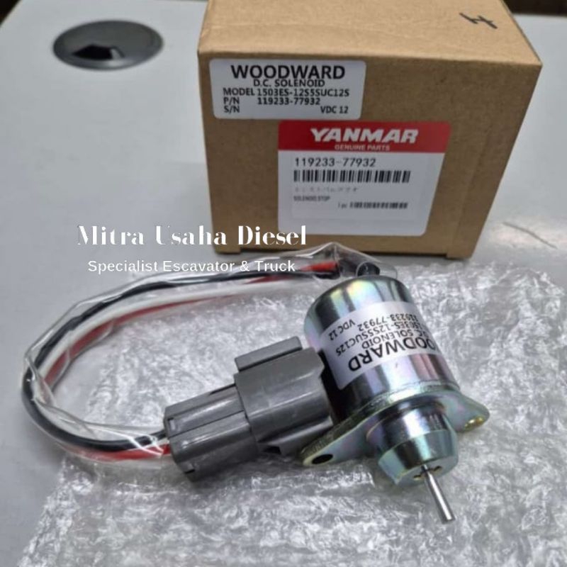 Solenoide Arresto Carburante Per Yanmar - Metallico, Compatibile Con 119233-77932, 1503ES-12S5SUC12S - Foto 13