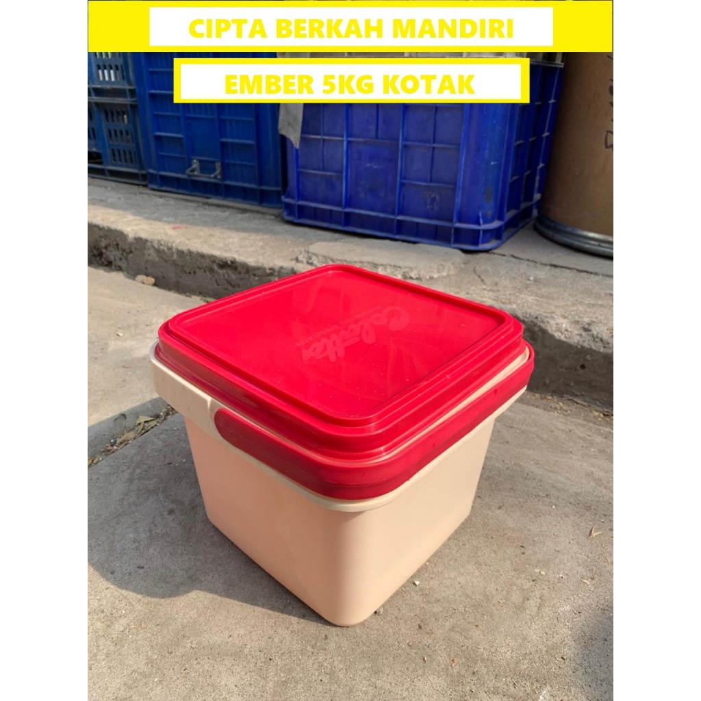 Jual WARNA RANDOM ember bekas ice cream 5kg ember bekas ice cream 5kg ...