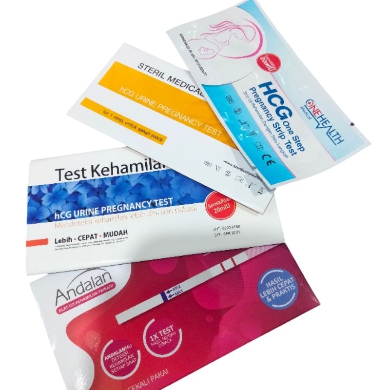 Jual test kehamilan tespek urine pregnancy test strip ANDALAN, ONEMED ...