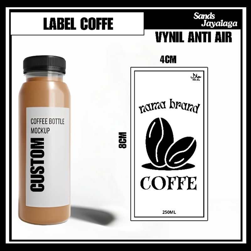 Jual Cetak sticker label kemasan stiker botol 250ml stiker custom label ...
