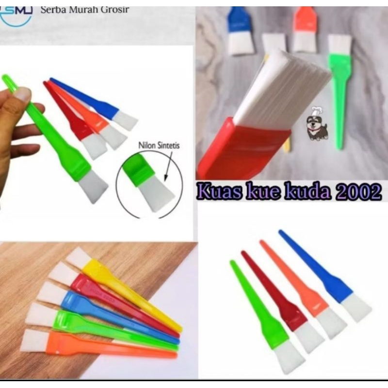 Jual kuas kue kecil/kuas roti poles/kuas mentega/kuas kue kuda | Shopee ...