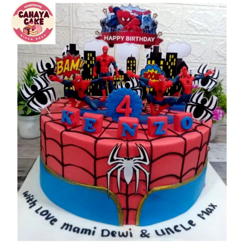 Jual Spiderman Cake / Kue Ulang Tahun Spiderman / Kue Ultah Karakter