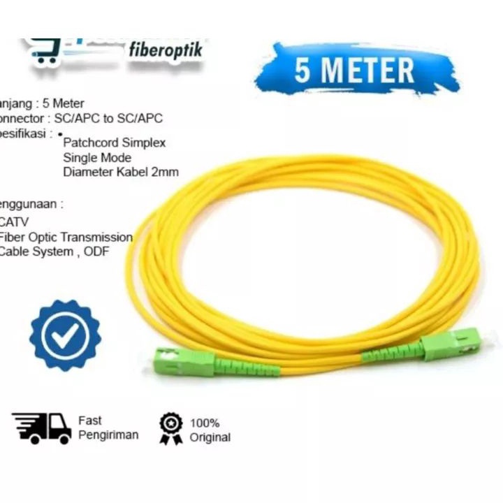 Jual Fiber optic Patchcord Patchcore sc apc sc apc kabel fiber optic ...