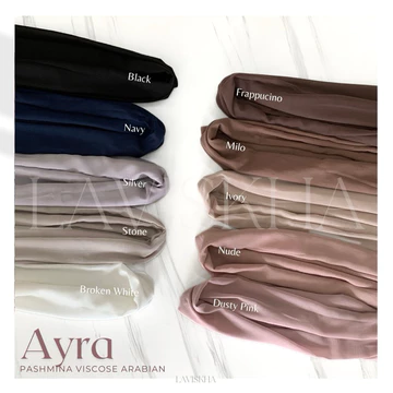 Ayra Pashmina Viscose Arabian Voile Lembut Tipis Ringan Adem Premium