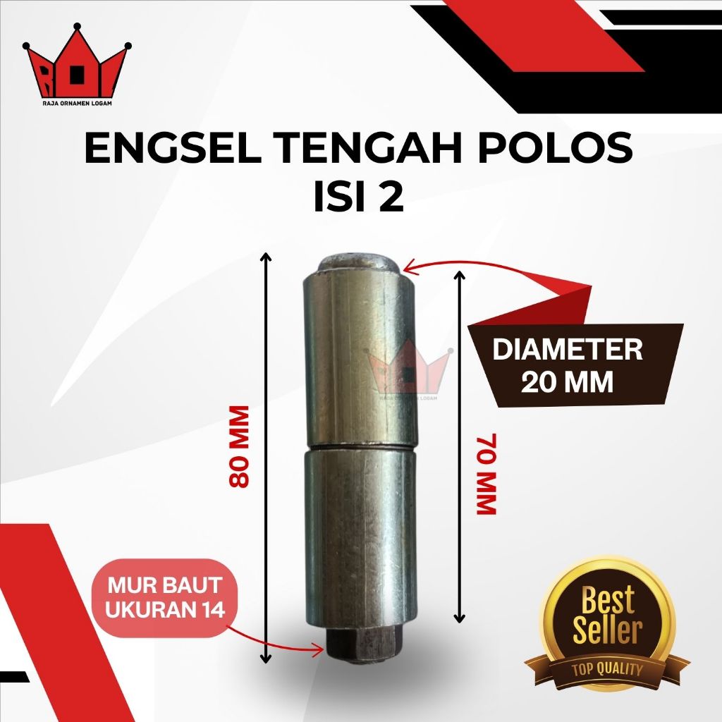 Jual Engsel tengah henderson Diameter 22 Body Besar / Engsel Pintu ...