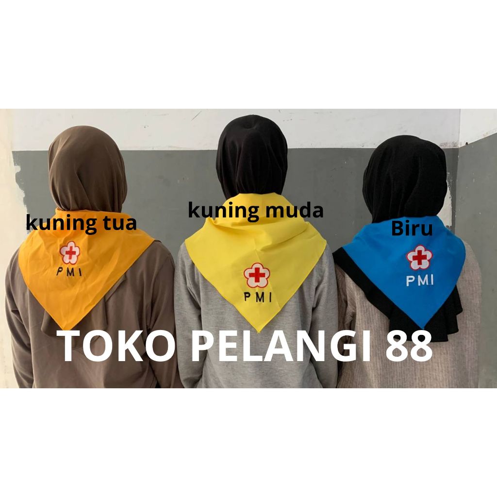 Jual Slayer PMR PMI Bordir Mula Madya Wira Warna Biru Kuning Hijau ...
