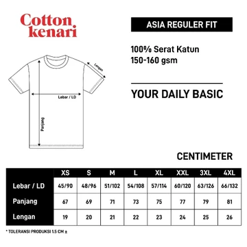 Kaos Basic Red Cotton Combed 30S Oeko Tex Kaos Polos Cotton Kenari