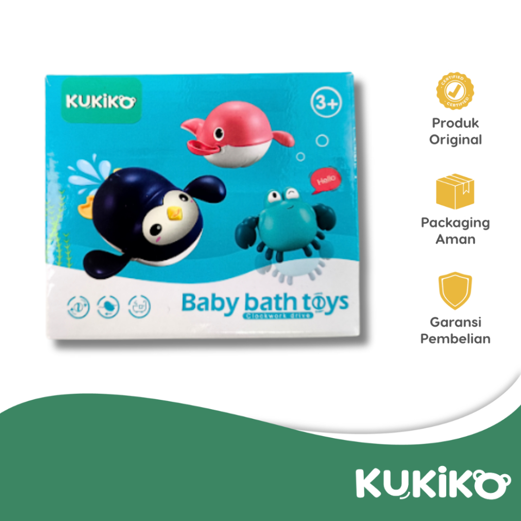 Jual KUKIKO BATH SWIMMING WHALE QC02Y | Shopee Indonesia