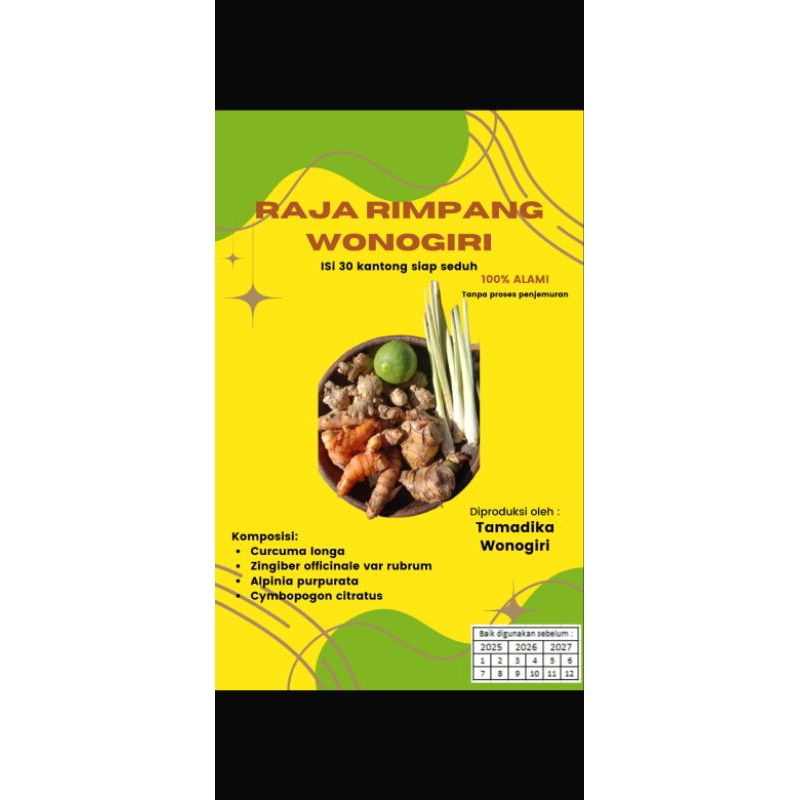 Jual Raja Rimpang Wonogiri siap seduh(instan) | Shopee Indonesia