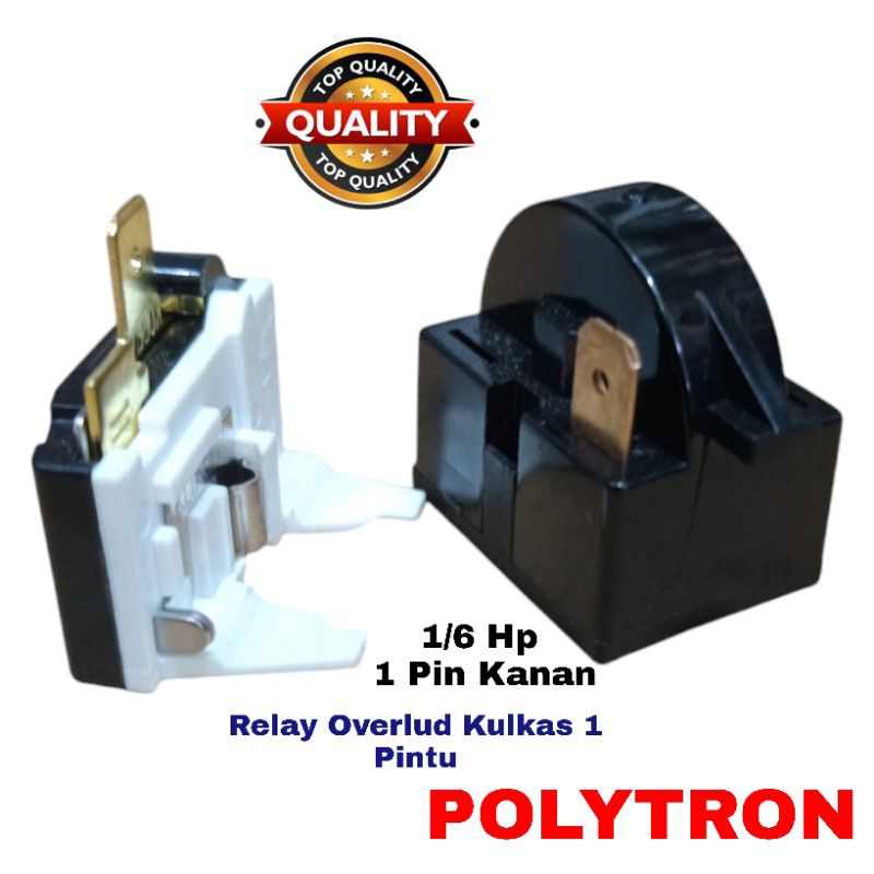 Jual Relay Overlud Ptc Kulkas 1Pintu Polytron (Overlud 1/6 Relay 1Pin ...
