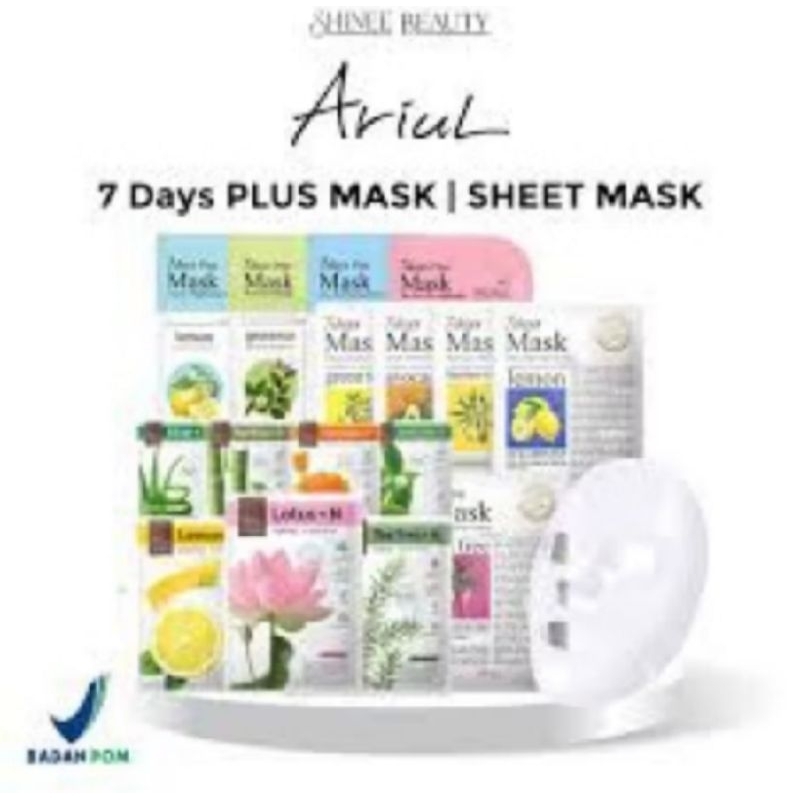 Jual Promoo!!! Masker Korea Ariul 7 Day Mask Al varian 20g | Shopee ...