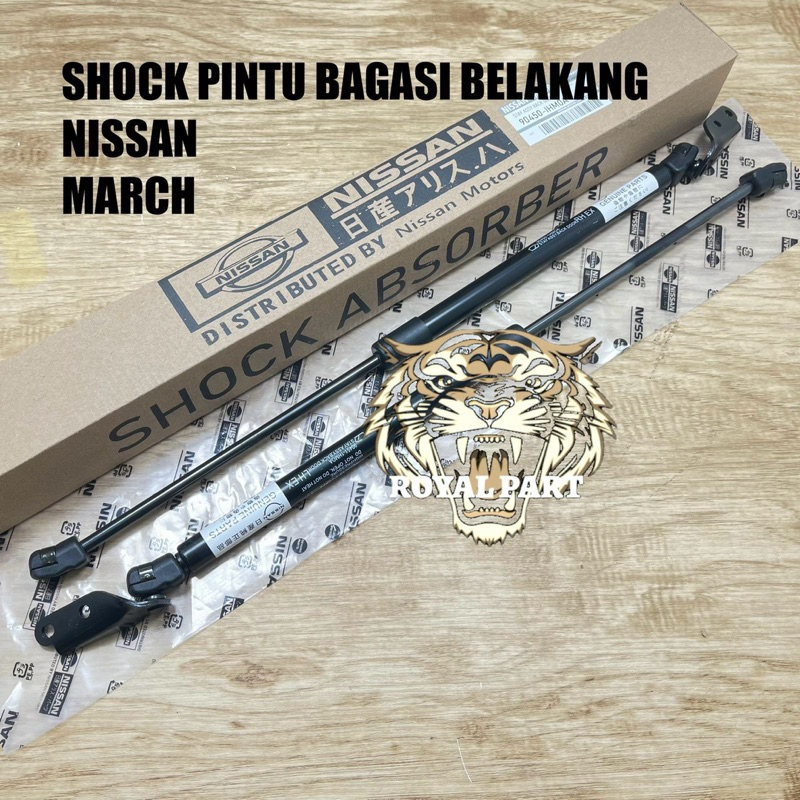 Jual SHOCK SHOK SOK PINTU BAGASI BELAKANG NISSAN MARCH MARC ( HARGA ...